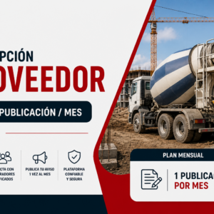 1 Publicación / Mes (Proveedor)